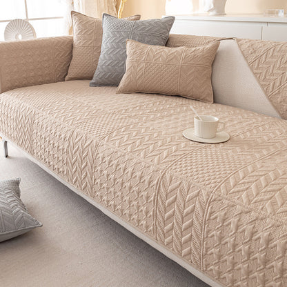 Fabric Cotton Simple Cover Non-slip Sofa Cover