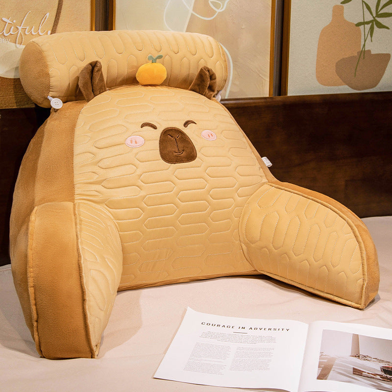Ice Bean Latex Pillow Bedside Cushion Soft Bag