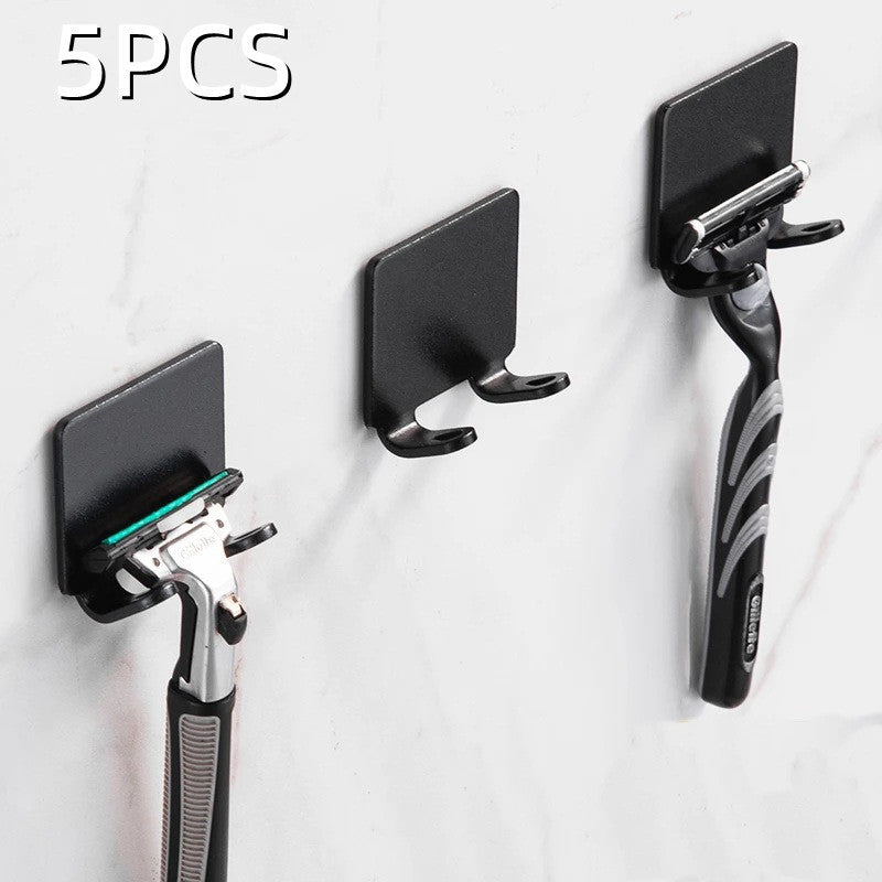Hole-free Shaver Rack Storage Hook Wall