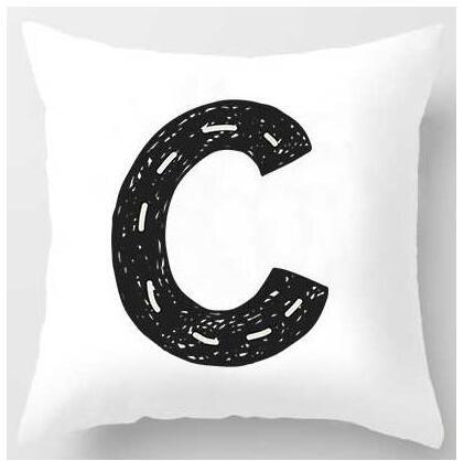 Cute Design Alphabet L Cushion Cover