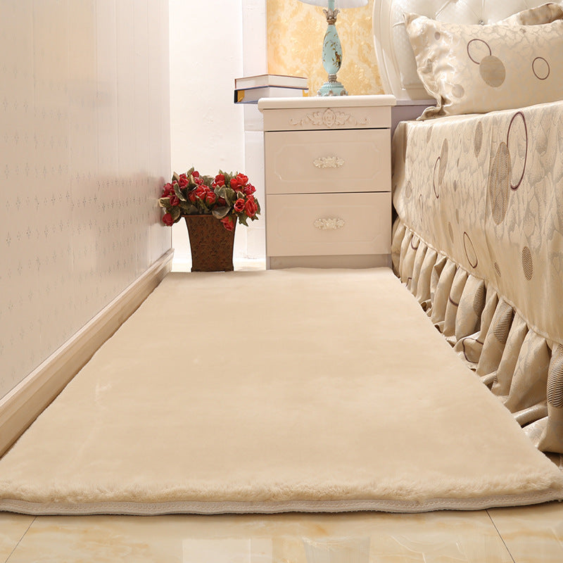 Imitation rabbit fur bedroom bedside blanket