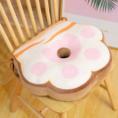 Cute Cat Paw Cushion Floor Office Chair Cushion