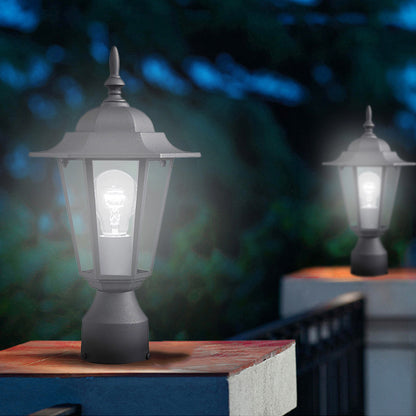 Column hexagonal wall lamp