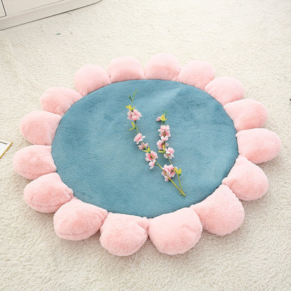 Flower Children's Cushion And Floor Mat Plush Toy