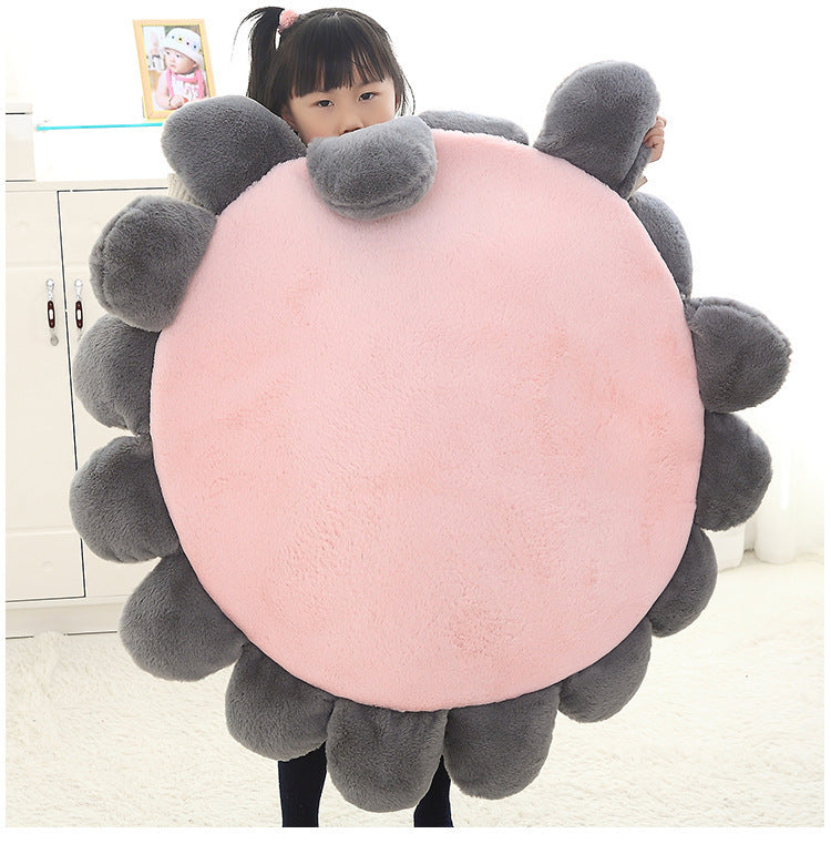 Flower Children's Cushion And Floor Mat Plush Toy