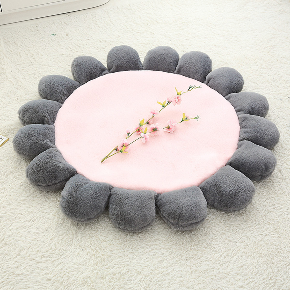 Flower Children's Cushion And Floor Mat Plush Toy
