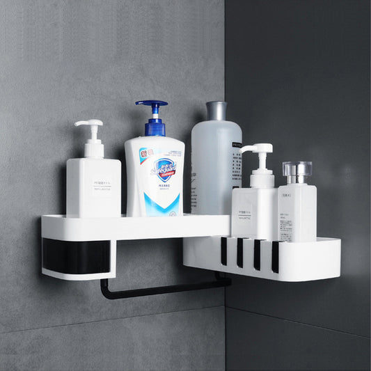 Shelf Wall Hanging Free Perforation Wall Corner Storage Shelf Rotating Rack