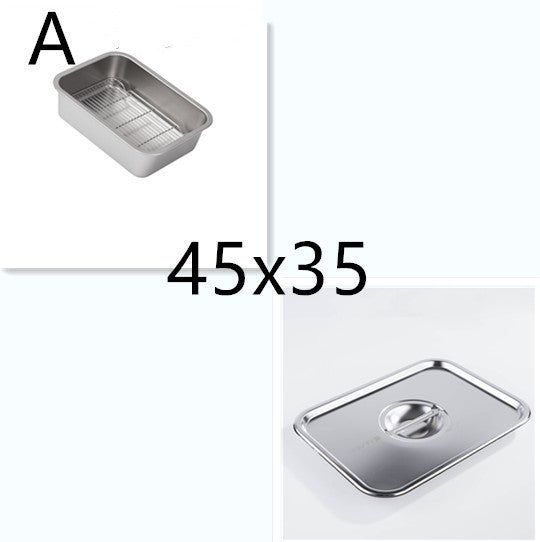 304 Stainless Steel Dish Strainer Frying Basin Draining Vegetable washing basin