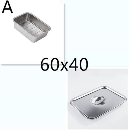 304 Stainless Steel Dish Strainer Frying Basin Draining Vegetable washing basin