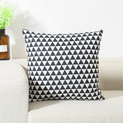 Literary  Sofa Cushion Pillow Cushion Cover Lattice Hug Pillowcase