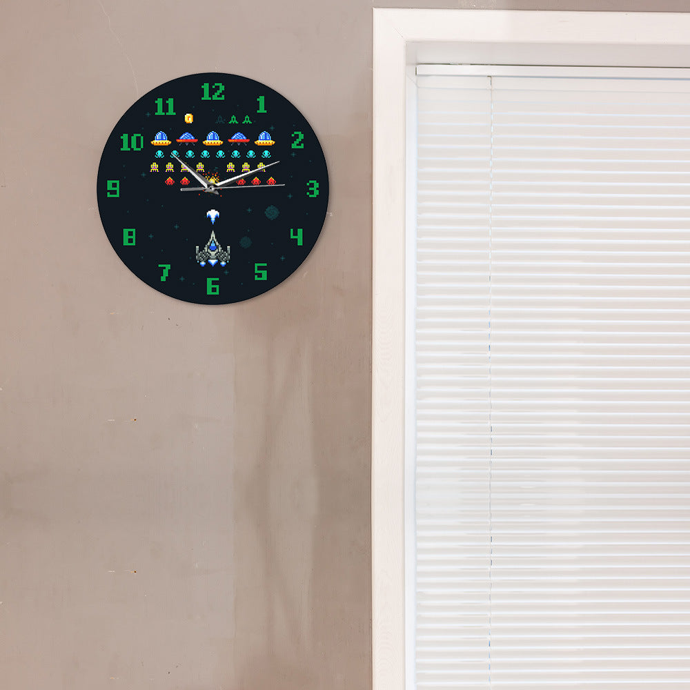 Children'S Bedroom Game Pattern Clock