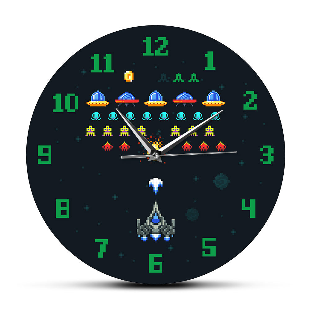 Children'S Bedroom Game Pattern Clock