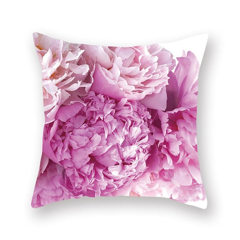 Watercolor Flower Pillow Digital Printing Car Office Pillow Cushion Wish Home