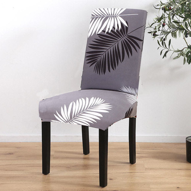 Spandex Elastic Printing Dining Chair Cover