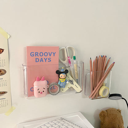 Ins Simple Transparent Wall Storage Box