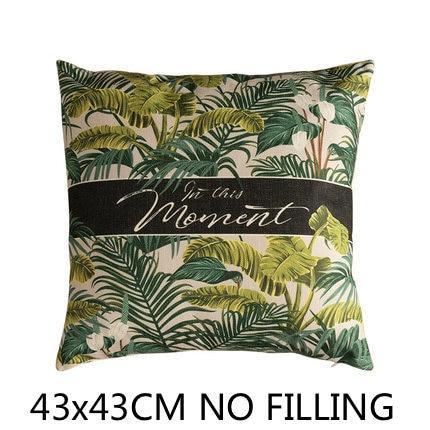 Madagascar, Jungle Animal Cushion Cover in Lush Green