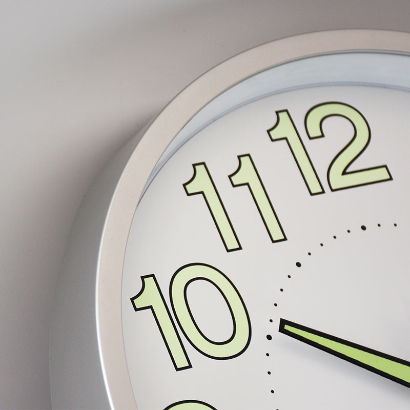 Luminous plastic wall clock