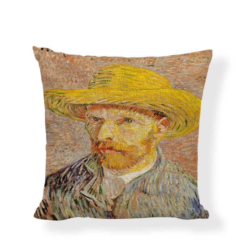Famous painting cushion cover
