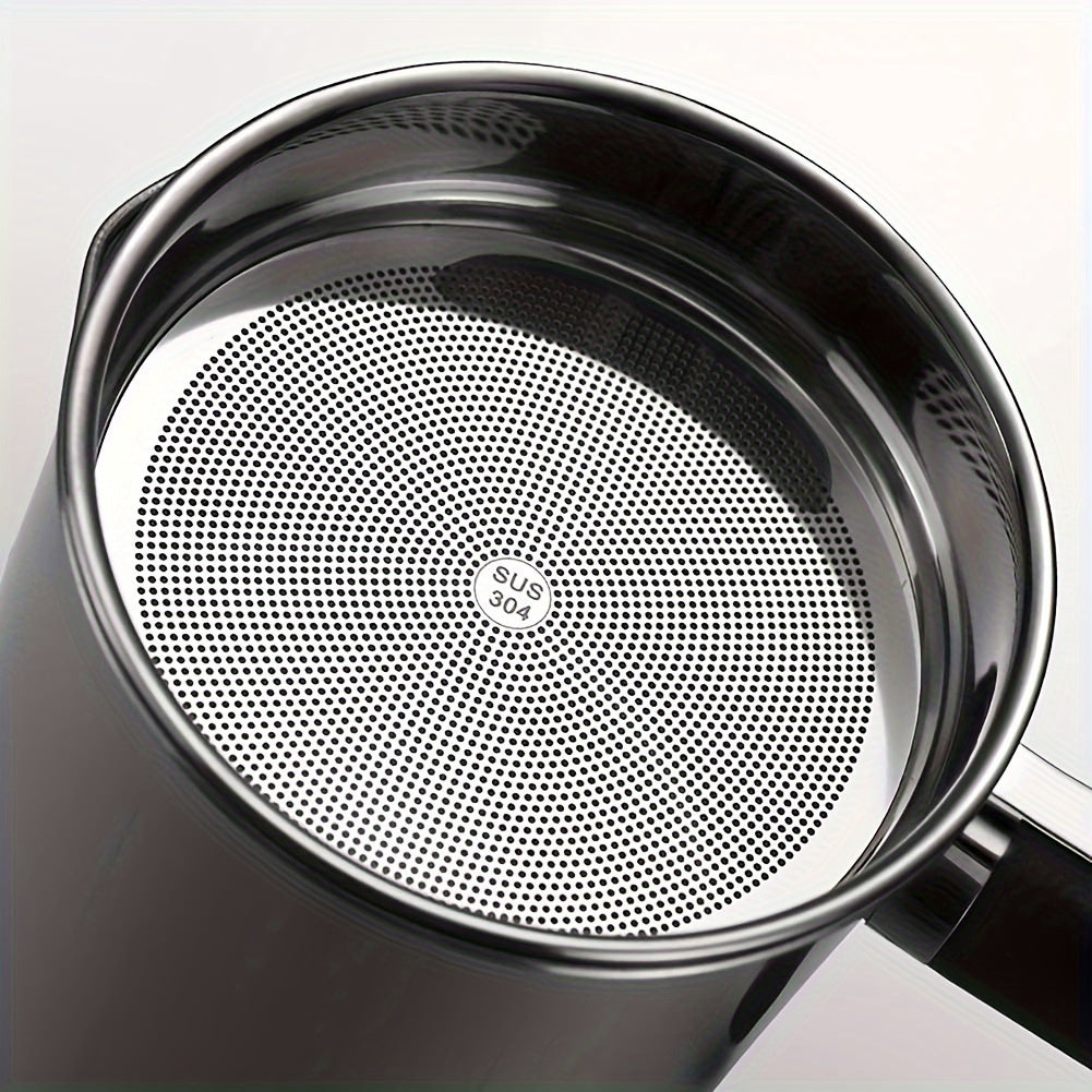 1pc Home Kitchen Container With Strainer Easy To Holding When Need Stainless Steel Made For Storage Cooking Oil And Grease 1.8L/ 60 Oz for hotels, restaurant, bulk kitchenware&tableware Eid Al-Adha Mubarak