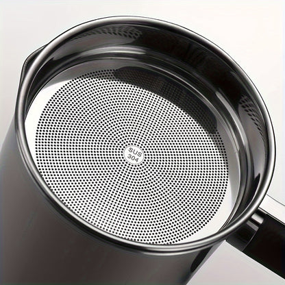 1pc Home Kitchen Container With Strainer Easy To Holding When Need Stainless Steel Made For Storage Cooking Oil And Grease 1.8L/ 60 Oz for hotels, restaurant, bulk kitchenware&tableware Eid Al-Adha Mubarak