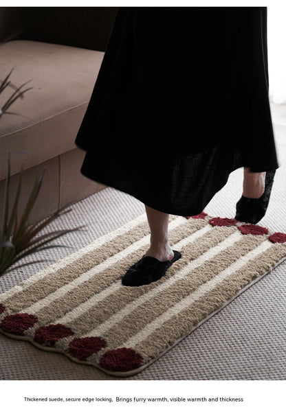 Polka Dot Floor Mat Home Living Room Entrance Cloakroom Bedroom Bedside Carpet Cute Bayeta