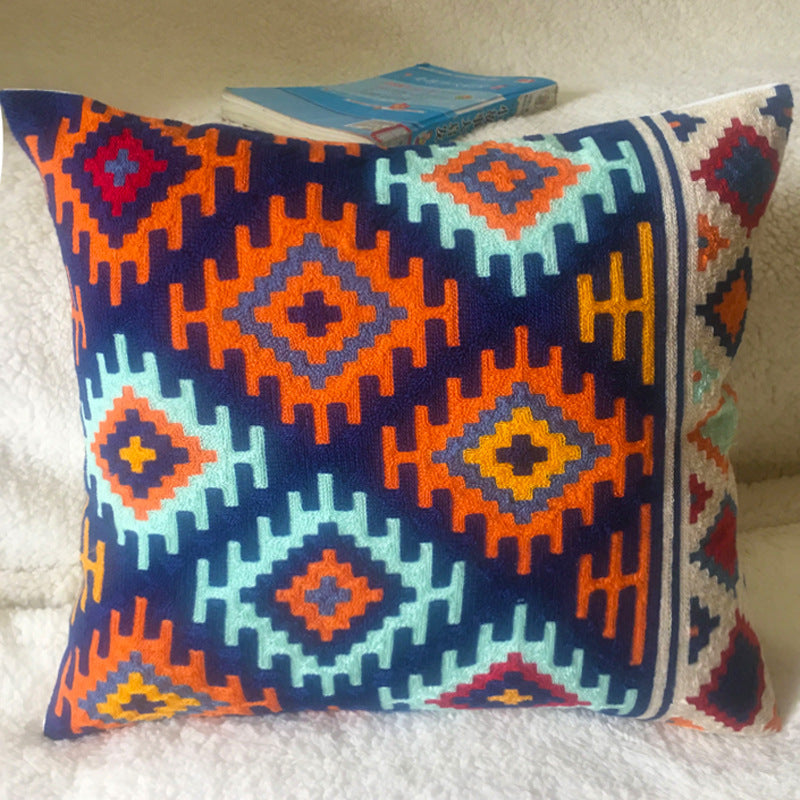 Three Dimensional Embroidery Cushion Cover