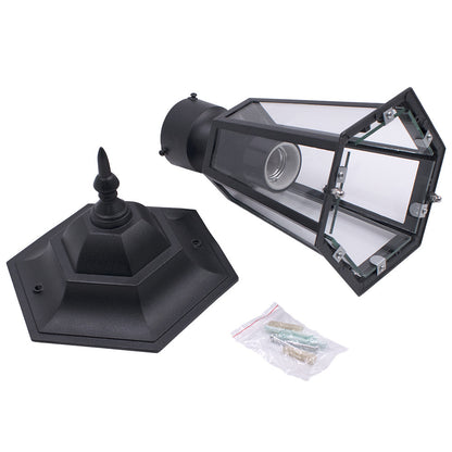 Column hexagonal wall lamp
