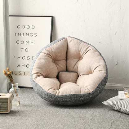 Folding Beanbag Fabric Sofa Small Family