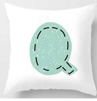 Cute Design Alphabet L Cushion Cover