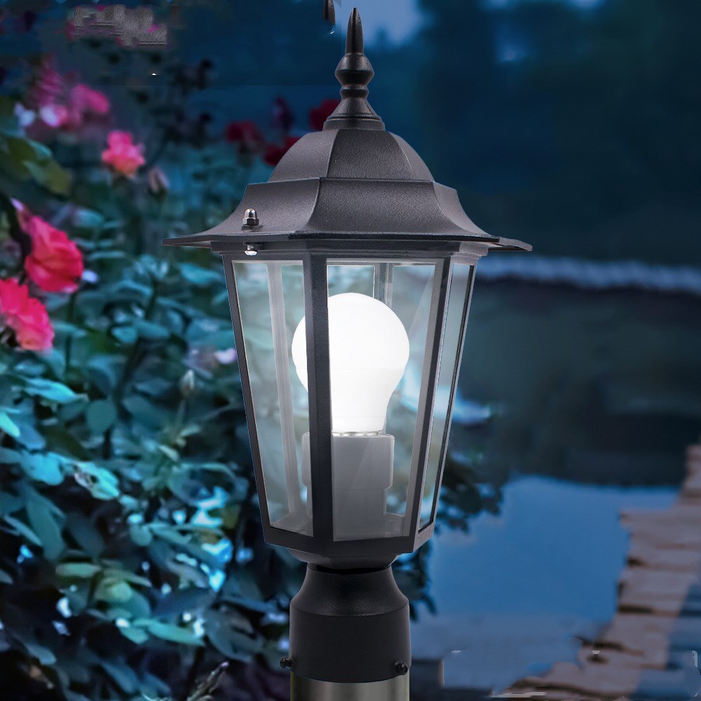 Column hexagonal wall lamp
