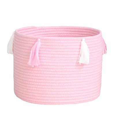 Hand-woven storage bucket