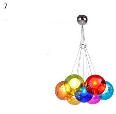 Creative Color Bubble Chandelier Dining Room