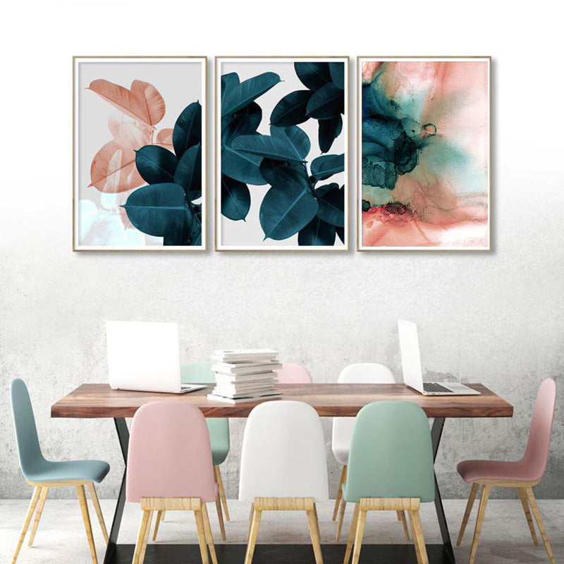 Bedroom painting peony frameless painting core