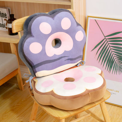 Cute Cat Paw Cushion Floor Office Chair Cushion