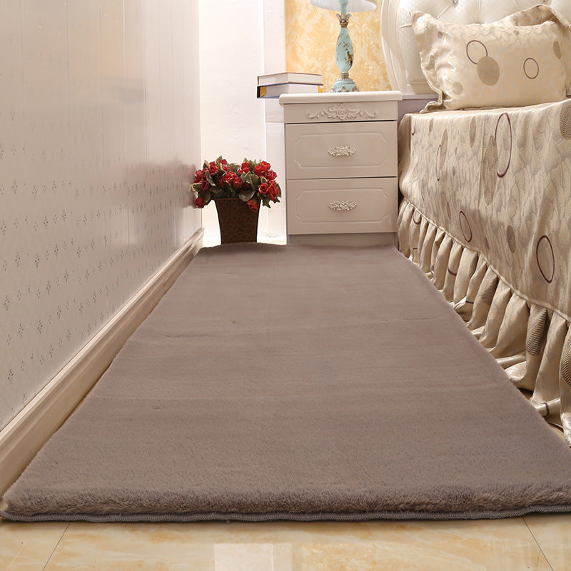 Imitation rabbit fur bedroom bedside blanket