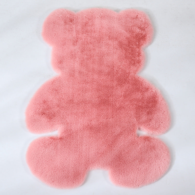 New Product Im Itation Rabbit Fur Cartoon Animal Carpet Floor Mat Door Mat