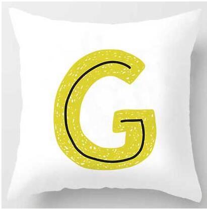 Cute Design Alphabet L Cushion Cover