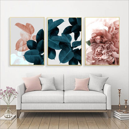 Bedroom painting peony frameless painting core