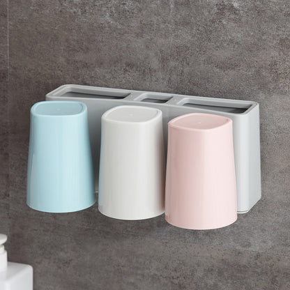 Toothbrush holder wall storage toothbrush rack