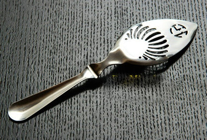 Stainless Steel 304 Fan-shaped Absinthe Spoon Sugar Colander Mesh Ice Tray Bitter Filter Spoon
