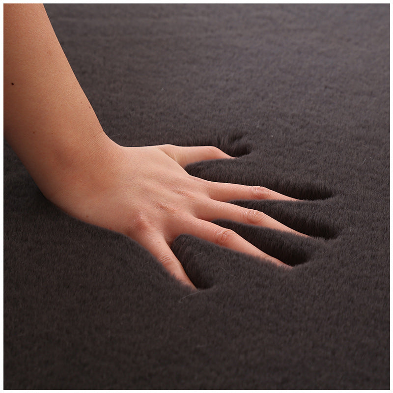 Imitation rabbit fur bedroom bedside blanket
