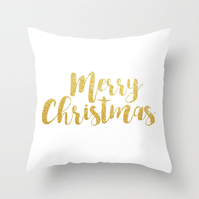 Christmas Nordic Style Peach Skin Fabric Pillow Cover Car Home Sofa Cushion Cover