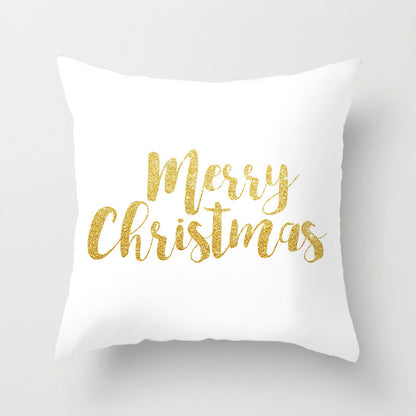 Christmas Nordic Style Peach Skin Fabric Pillow Cover Car Home Sofa Cushion Cover