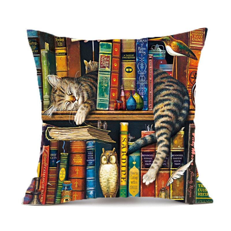 Animal Wolf Series Car Pillowcase Sofa Back Cushion Pillow