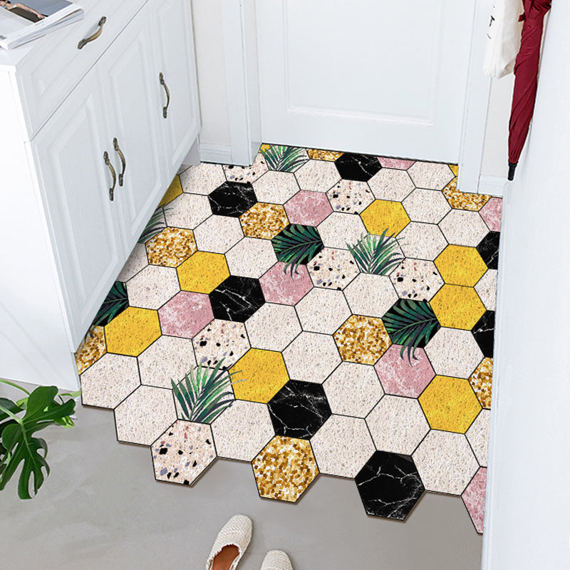 Nordic Door Floor Mat Entryway Silk Ring Foot Carpet