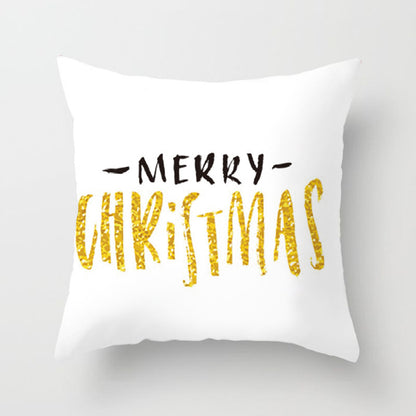 Christmas Nordic Style Peach Skin Fabric Pillow Cover Car Home Sofa Cushion Cover