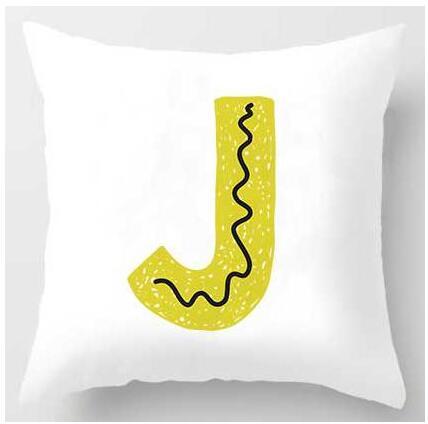 Cute Design Alphabet L Cushion Cover