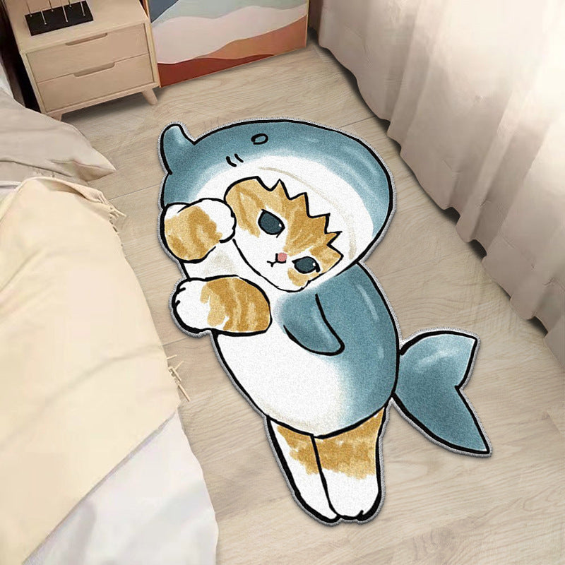 Cartoon Cute Cashmere Cat Simple Plush Floor Mat