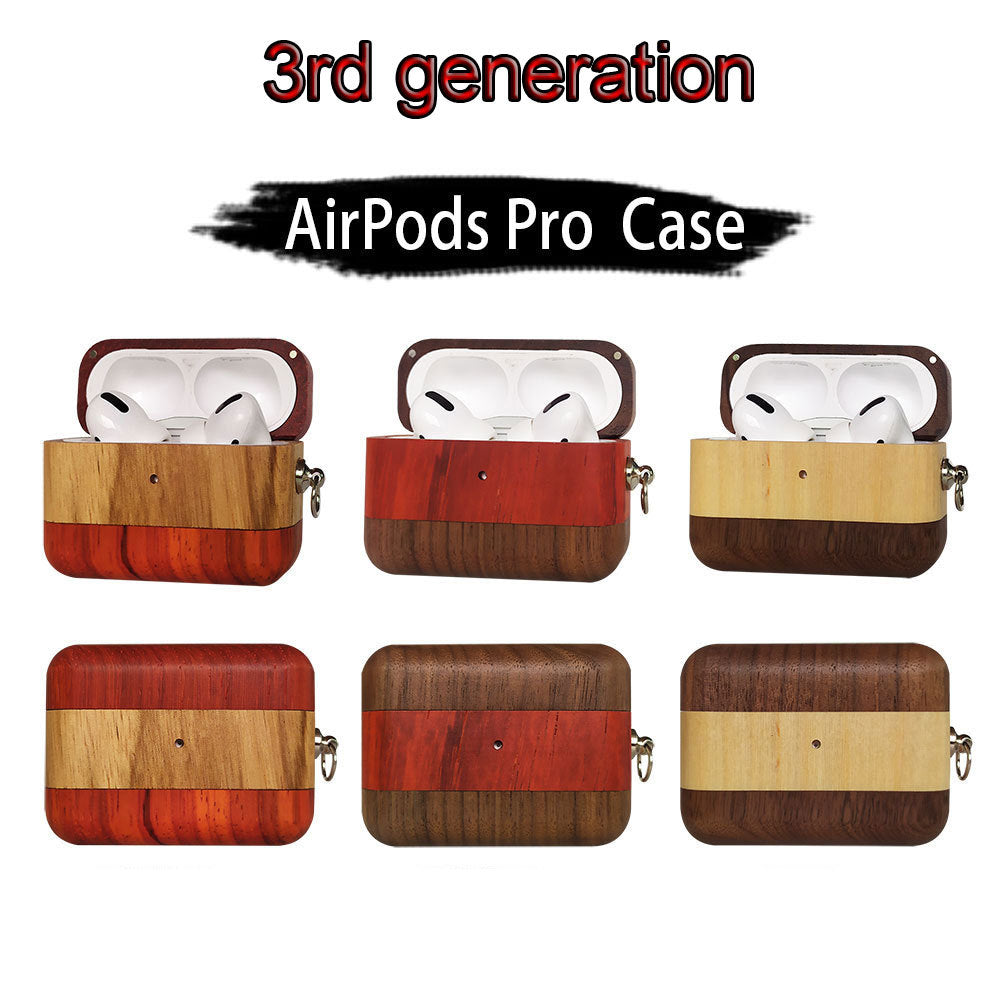 Compatible with Apple, AirPods Pro solid wood headphone covers