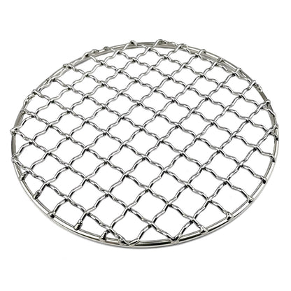 Stainless Steel Round Barbecue BBQ Grill Net Meshes Racks Grid Round Grate Steam Net Camping Hiking Outdoor Mesh Wire Net